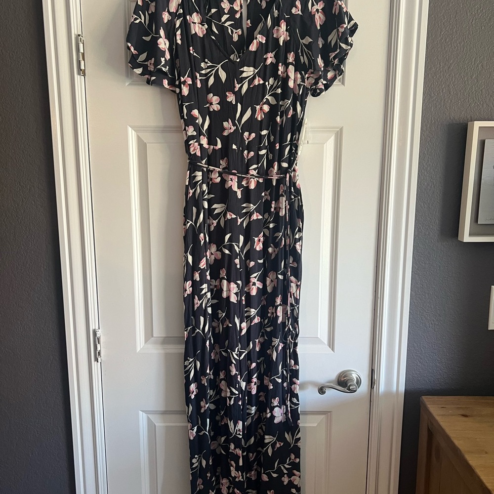 Floral Navy Jumpsuit - NWT Billabong